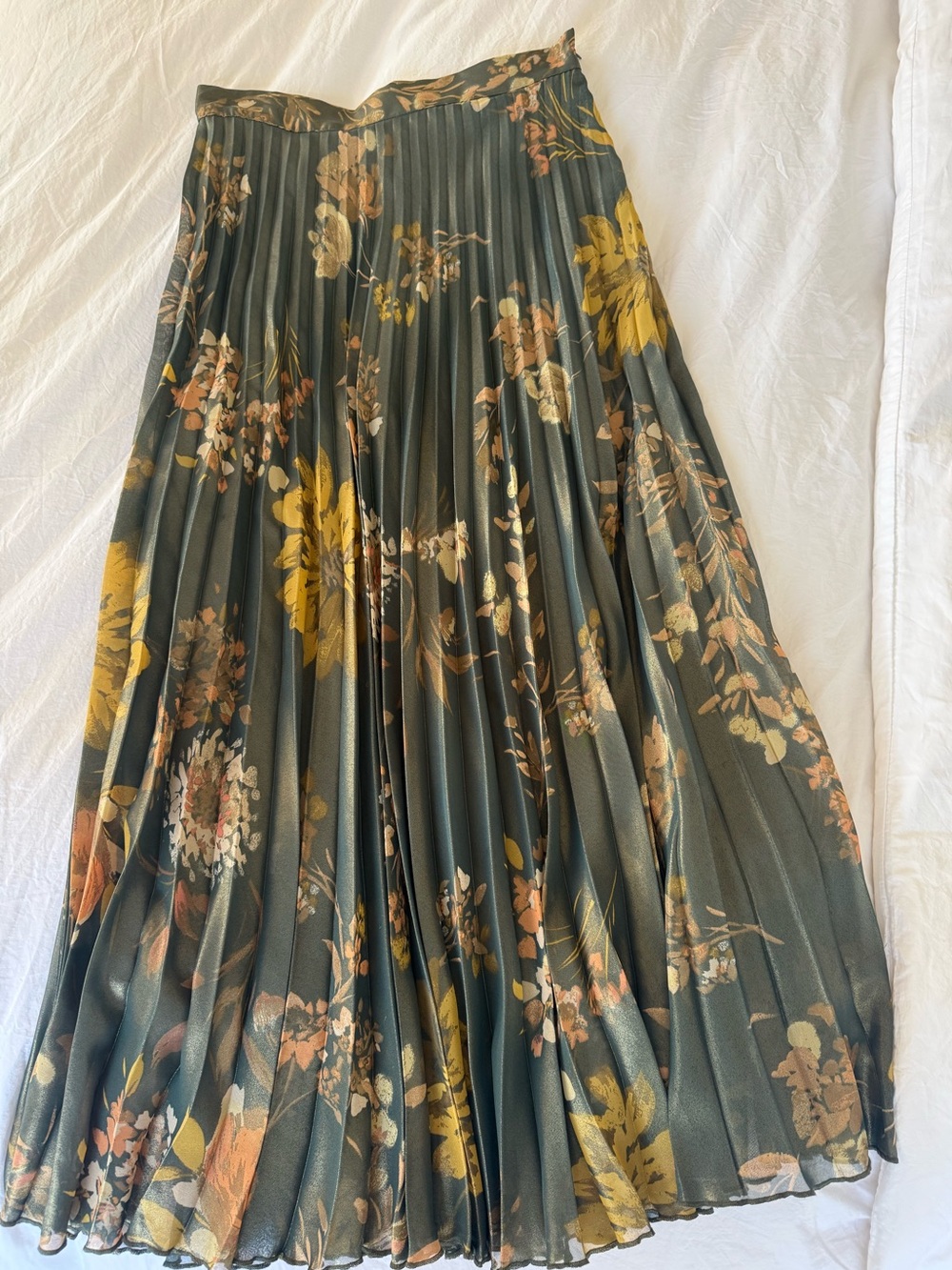 Zara Skirt Pleated Floral
